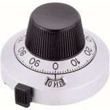 Vishay 18.01.11 Bouton d'appareil avec échelle de précision 0-100 360° 1 pièce