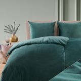 Blumtal Housse de couette Hiver Cashmere Touch Forseti - Housse de couette 200x200cm - 2x Taie d'oreiller 80 x 80 cm - Bleu