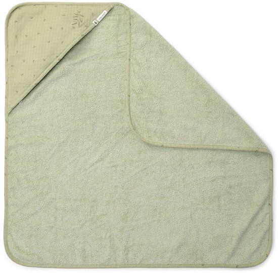 Little Dutch Badcape Pure Sage Groen