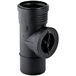 Geberit Silent-PP ontstoppingsstuk 90° met ronde service-opening, 390.527.14.1