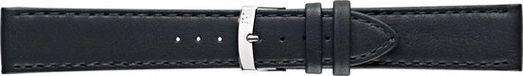 Morellato Abete X3686A39019CR20 Horlogeband - Glad Leer - Zwart - 20mm