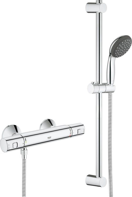 GROHE Precision Start Thermostatische Douchekraan - Met Vitalio doucheset - Chroom