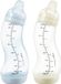 Difrax Babyfles Natural - 250 ml - Lichtblauw/Crème - 2 Stuks - S-fles - Anti Koliek