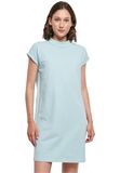 Build Your Brand Turtle Extended Korte Dames T-Shirt Jurk - Ocean Blue maat XXL