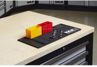 Var Tapis de paillasse Zwart 400 x 200 x 7 mm