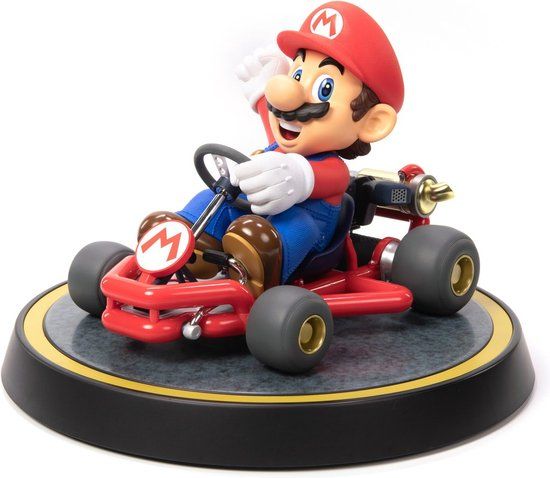 First 4 Figures Super Mario Kart - Mario Statue - 19cm