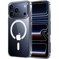 Phonillico® Transparante Siliconen Hoes voor iPhone 17 PRO MAX met Geïntegreerde Magnetische Ring