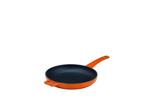 Pentole Agnelli COGHSFP11120O braadpan met gietijzeren handvat, diameter 20 cm, oranje