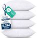Utopia Bedding Sierkussens (set van 4, wit), 30 x 61 cm kussens voor bank, bed en bank, decoratieve vullingskussens