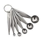 Merkloos Set van 6 Appellepels - Zilver - RVS