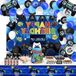 Zeynomax - Videogame happy birthday decoratieset voor kinderen en gamers - Blauw - 82 stuks