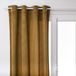Atmosphera gordijn lilou - L260 x B140 cm - goudbruin - polyester - met ringen