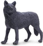Safari Wilde Dieren Wolf Junior 13,5 Cm Zwart