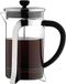 Café Olé Mode Cafetière, glazen behuizing met prachtige roestvrijstalen behuizing en gaasfilter, 800 ml (6 espressokopjes of 2 mokken)