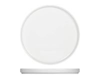 H&H Norway Set van 6 borden van porselein, wit, 26 cm