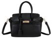 Gallantry, sac à main pour femmes, avec un aspect cuir et un design texturé, noir