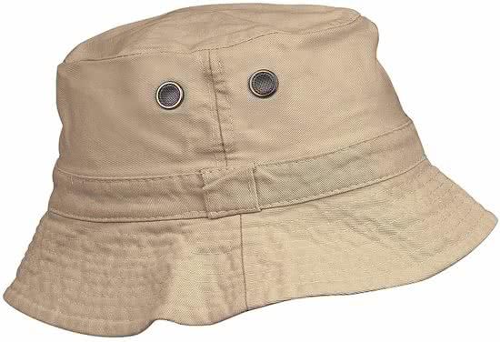 Kariban Bob hoedje voor heren Beige - vissershoedje / pet