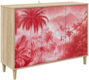 vidaXL Dressoir AACHEN Sonoma Bewerkt hout 102 x 33 x 75 cm Bruin