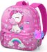 Oh My Pop Sac à dos Sweet Daydream Unicorn 2 compartiments - Qualité supérieure - Pendentif licorne en peluche - Hauteur 35cm