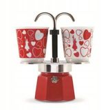 Bialetti Mini Express Moka Set: 2 Hartvormige Koppjes (90ml)