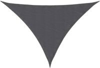 vidaXL Zonnescherm Driehoekig 3,5x3,5x4,9m Oxford Stof Antracietkleur