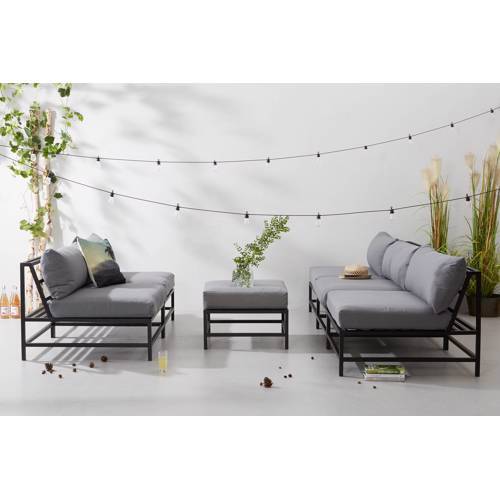 - loungeset Pacific Zwart/grijs