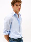 Tommy Hilfiger Heren Overhemd Katoen M Lichtblauw