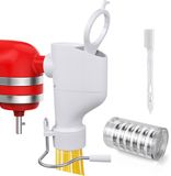 MMOBIEL Pasta Opzetstuk voor KitchenAid Mixers – 7-in-1 Pastamachine met Verwisselbare Vormen voor Fusilli, Rigatoni, Spaghetti, Bucatini, Fettuccine & Macaroni – Eenvoudig te Installeren