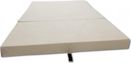 Viking Choice Logeermatras - Opvouwbaar Matras - 80x200x10cm - Crème