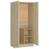 VidaXL Kledingkast Sonoma-eikenhout, 82,5 x 51,5 x 180 cm, houtvezel