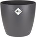 Elho Brussels Rond 22 - Pot de fleurs d'intérieur - 100% plastique recyclé - Ø 22.3 x H 20.6 cm - Anthracite