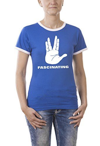 Touchlines Dames Spock Fascinating Contrast T-Shirt - blauw (Royal 09) - S