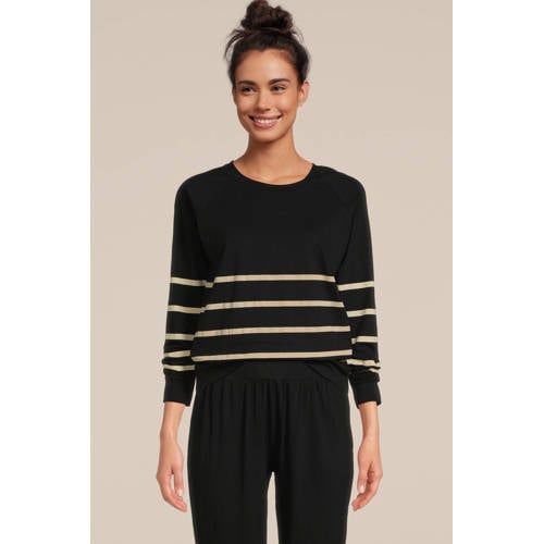 Dreamcovers Pyjama met strepen zwart/ecru