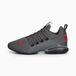 PUMA Axelion Refresh hardloopschoenen voor Heren, Zwart/Grijs/Rood, Maat 46