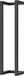 Fortifura Calvi Porte-serviettes - 60x12.5x12.5cm - PVD - gunmetal brossé (anthracite)