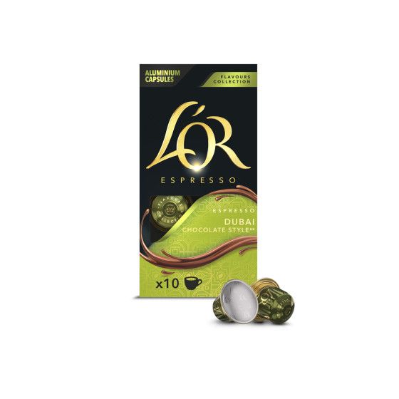 L'OR Dubai Chocolate Style koffiecapsules voor Nespresso®-machines, 10 st.