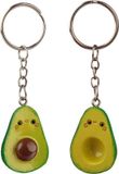 Puckator Kawaii Avocado set 2 Sleutelhangers - 3cm