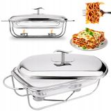 Karl Hausmann Ovenschaal 3,6L met Deksel & Warmhoudstandaard
