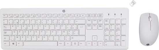 HP 230 Draadloos toetsenbord en muis combo - AZERTY - Wit