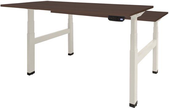 Schaffenburg Zit Sta Bureau - Duo Elektrisch 120x80 logan - wit frame