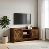 Prolenta Maison Exclusive - Meuble TV, dimensions : 102 x 33 x 47 cm, en bois stratifié imitation chêne fumé