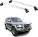 Omac Barres De Toit Transversales Certifiées Tüv Pour Mitsubishi Pajero Ii 1991-1999 5 Portes – Verrouillables (4 Antivols) – Charge Max 100 Kg – Sangle Inox + Protection Caoutchouc Argent