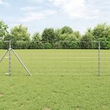 vidaXL Weidehekwerk - Gegalvaniseerd staal - 50 x 0,8 m - Zilver