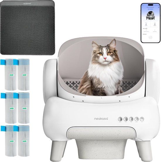 Neakasa M1 Plus Zelfreinigende Kattenbak XXL - Wit