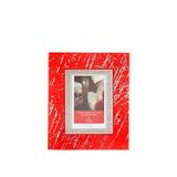 Miro Silver fotolijst, rood gestreept, voor foto 6 x 9 cm, rood