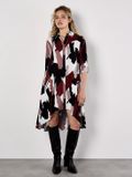 Apricot Mini-shirtjurk met penseelstreepjesprint