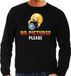 Bellatio Decorations Funny emoticon sweater No pictures please zwart voor heren - Fun / cadeau trui XL