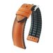 HIRSCH James Polshorloge Mannen Leer Bruin Zilverkleurig Staal Metaal Rond Gesp 1 cm
