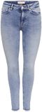 ONLY ONLBLUSH MID SK ANK RAW DNM REA694 Dames Jeans - Medium Blue Denim - Maat M/32