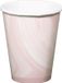 Folat Party Products Folat Bekers Marmer Roze 250ml - 6 stuks